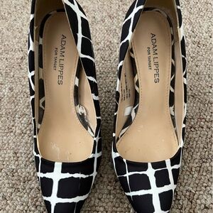 Black and White Geometric Heels